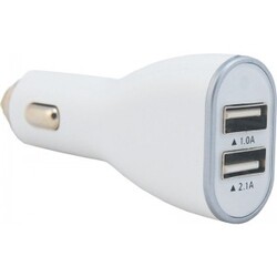 Billede af 12V USB Charger 2.1A+1A White