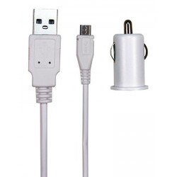 12V MicroUSB Charger White 1.5meter 2.1A
