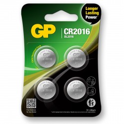 GP Lithium 3V CR2016 Knapcelle Batteri - 4 stk.