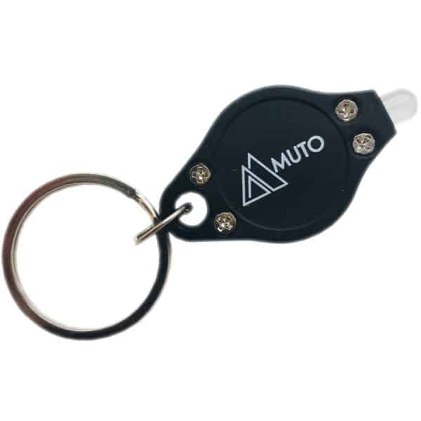 MUTO Nøgleringslygte Sort - Mini keychain lygte. Køb billigt her