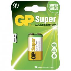 GP Super Alkaline 9V batteri - 1 stk.