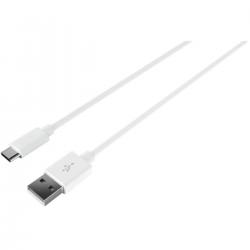 USB-A - USB-C 3.1 kabel, 3m, hvid