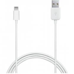USB-A - Lightning MFI kabel, 1m, hvid - Ledning