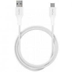 USB-A - USB-C kabel, 1m, hvid