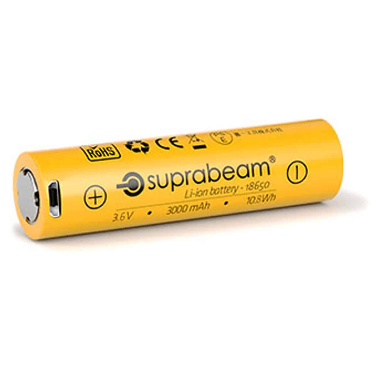Suprabeam 18650 Genopladeligt Batteri