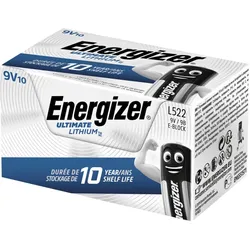 Energizer Ultimate Lithium 9V B2B 10 pack - Batteri Energizer Ultimate Lithium 9V B2B 10 pack - Batteri