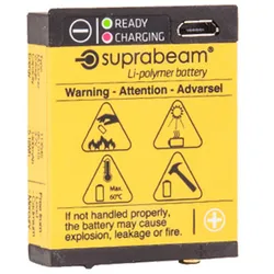 Suprabeam Li-polymer 1400 mAh USB batteri Suprabeam Li-polymer 1400 mAh USB batteri